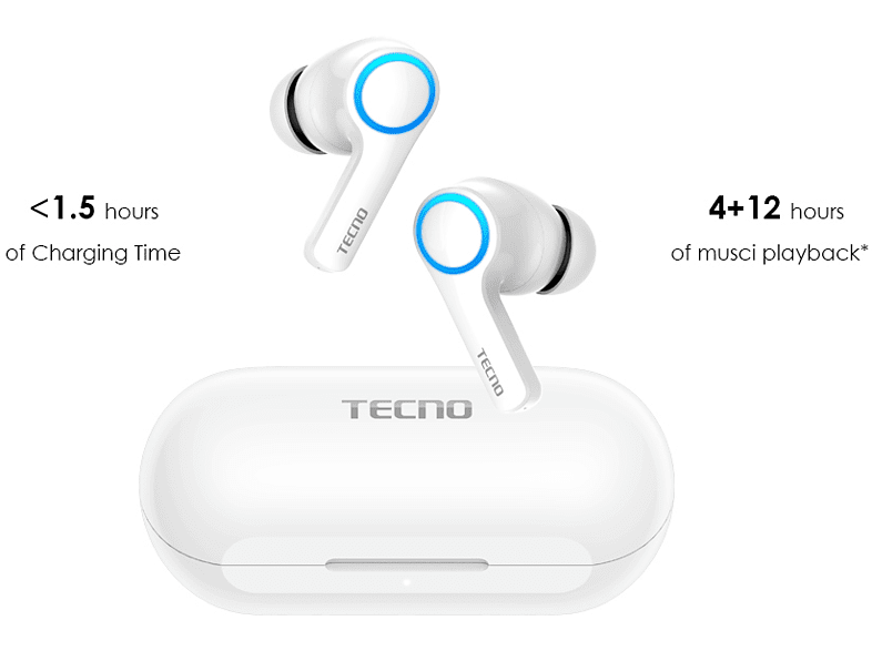 TECNO Hipods H3 TWS Kulak İçi Bluetooth Kulaklık Beyaz